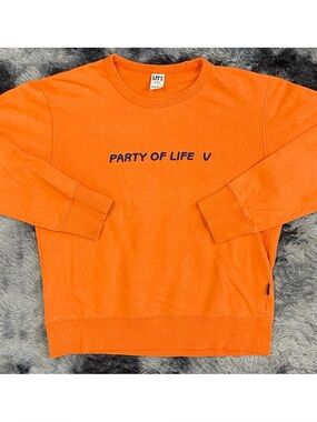 Uniqlo x Keith Haring 'Party of Life U' Orange Pullover Sweater